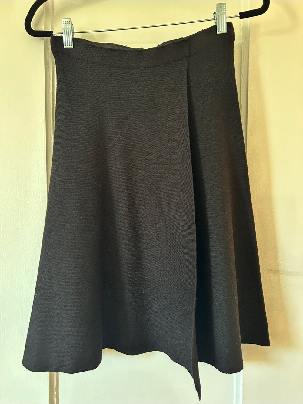 Classic Black A-Line Skirt with Clean Waistband